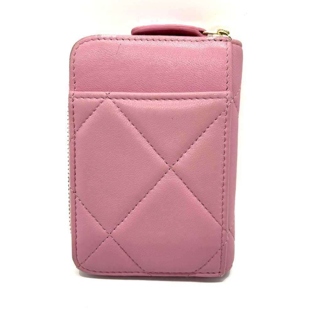 CHANEL Pink Lambskin Leather Wallet - Picture 2 of 4